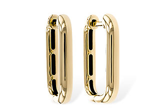 A329-78634: GOLD EARRINGS (18MM)
