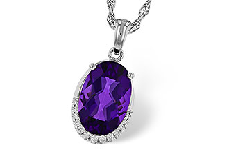 B329-81279: NECKLACE 2.70 AMETHYST 2.76 TGW (12x8MM OV)