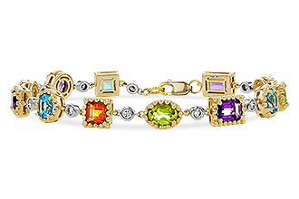 B329-81316: BRACELET 4.63 SEMI-PREC (AMY,BT,CIT,PER) 5.05 TGW