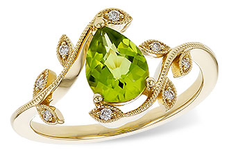C329-74979: LDS RG 1.16 PERIDOT 1.22 TGW (8x6MM PER)