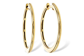C329-80388: GOLD EARRINGS (24MM)