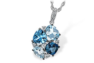 D244-28552: NECK 2.60 BLUE TOPAZ 2.70 TGW