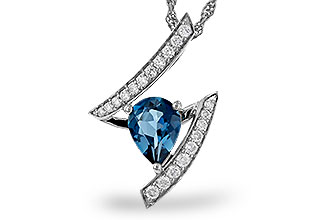 D329-74034: NECK 1.04 LONDON BLUE TOPAZ 1.23 TGW (8x6MM)