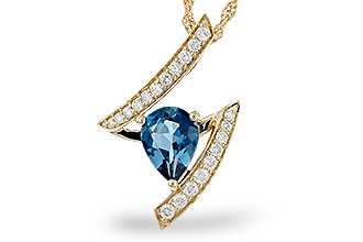 D329-74034: NECK 1.04 LONDON BLUE TOPAZ 1.23 TGW (8x6MM)