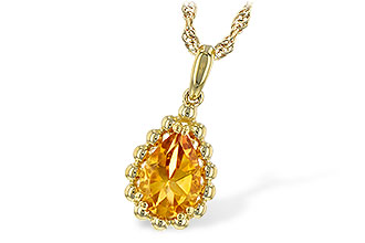 E244-31343: NECKLACE 1.06 CT CITRINE
