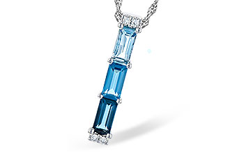 E327-94052: NECK 1.26 BLUE TOPAZ 1.30 TGW