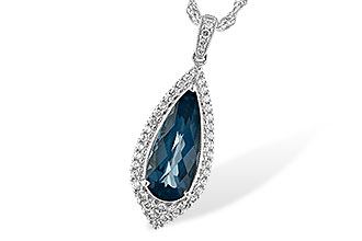 F244-30379: NECK 2.40 LONDON BLUE TOPAZ 2.65 TGW