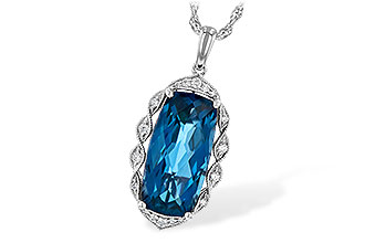 F245-19461: NECK 6.70 LONDON BLUE TOPAZ 6.81 TGW