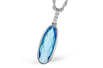 F327-94061: NECK 1.90 BLUE TOPAZ 1.93 TGW