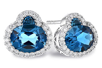 F327-97670: EARR 2.60 TW LONDON BLUE TOPAZ 2.81 TGW