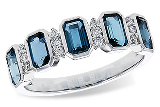 F329-75852: LDS RG 1.46 TW LONDON BLUE TOPAZ 1.58 TGW