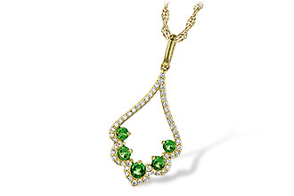 G245-18579: NECK .34 GREEN GARNET .53 TGW