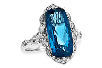 G245-19461: LDS RG 6.75 LONDON BLUE TOPAZ 6.90 TGW