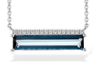 G245-24052: NECK 2.70 LONDON BLUE TOPAZ 2.80 TGW