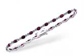 H238-90388: BRACELET 4.08 RUBY 4.55 TGW