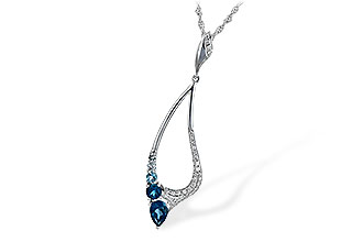 H244-34015: NECK .83 BLUE TOPAZ 1.00 TGW