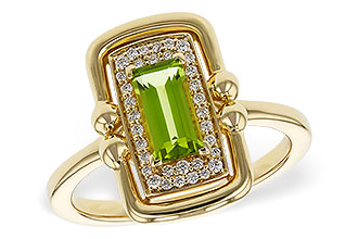 H329-81288: LDS RG .72 PERIDOT .84 TGW (8x4MM PER)