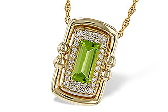 H329-81306: NECKLACE .72 PERIDOT .84 TGW (8x4MM PER)