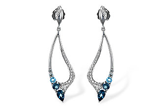 K244-34015: EARR .98 BLUE TOPAZ 1.25 TGW