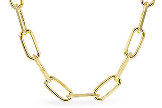 K328-87697: PAPERCLIP LG (24IN, 4.0MM, 14KT, LOBSTER CLASP)