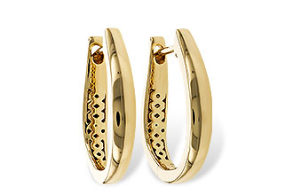 K329-78624: GOLD EARRINGS (17MM)