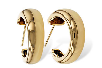 K329-80379: GOLD EARRINGS (20MM)