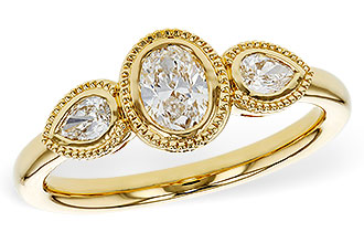 K329-80442: LDS DIA RG .60 TW FANCY CUT DIAMONDS