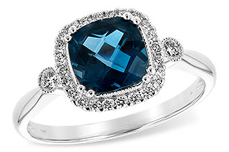 L244-28570: LDS RG 1.62 LONDON BLUE TOPAZ 1.78 TGW (7MM LBT)