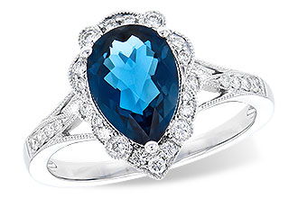 L327-97715: LDS RG 2.25 LONDON BLUE TOPAZ 2.47 TGW