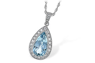 M060-72260: NECKLACE 2.20 AQUA 2.55 TGW