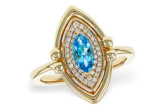 M329-81297: LDS RG .54 BLUE TOPAZ .70 TGW (8x4MM BT)